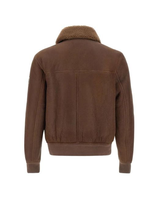 Belstaff Brown Northwind Shearling Jacket for men