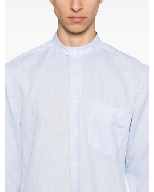 Corneliani White Linen Shirt for men