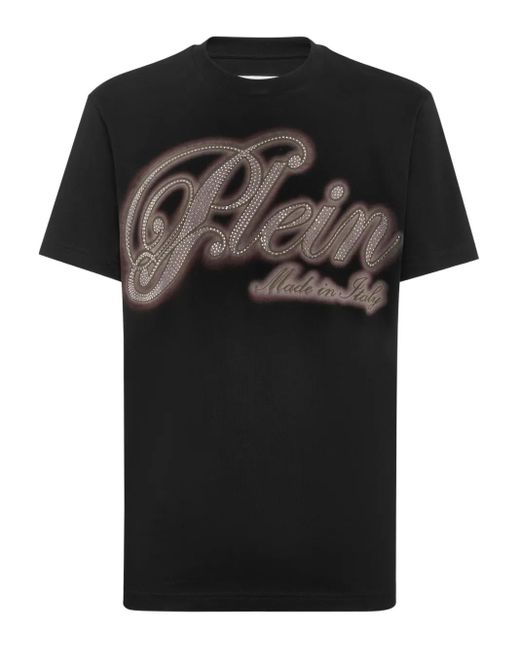 メンズ Philipp Plein デコラティブ Tシャツ Black