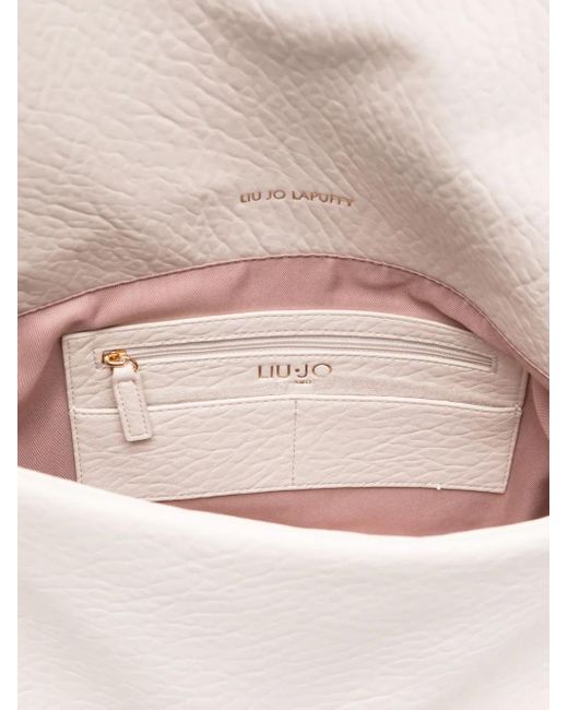 Liu Jo White Large Lapuffy Shoulder Bag