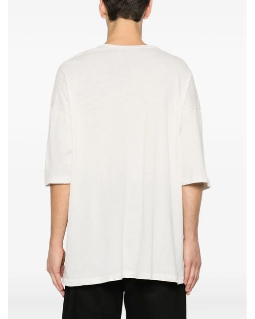 Ann Demeulemeester White Graphic-Print T-Shirt for men