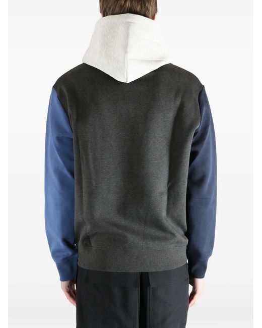 Polo Ralph Lauren Gray Colour-Block Logo-Detail Hoodie for men
