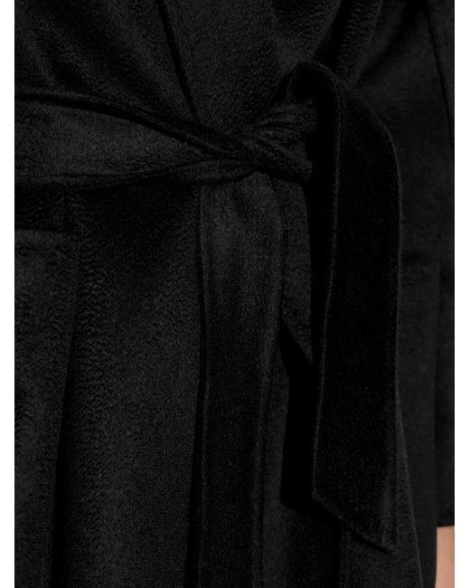 Max Mara Black Ludmilla Cashmere Coat