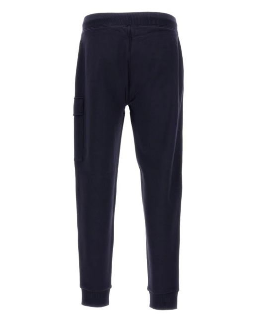C P Company Blue Lens-Pocket Drawstring Track Pants for men