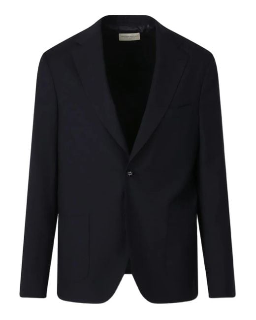 Blazer Monopetto di Officine Generale in Black da Uomo