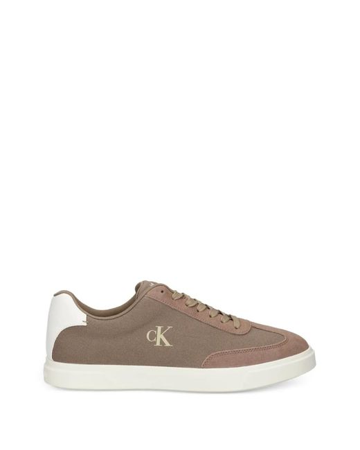 Calvin Klein Brown Brooke Logo-Detail Panelled Sneakers for men