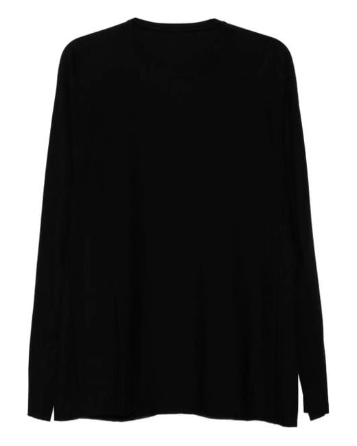 メンズ DEVOA カットオフエッジ Tシャツ Black