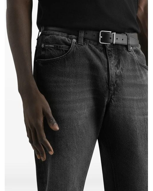 Dolce & Gabbana Gray Regular-Fit Jeans for men