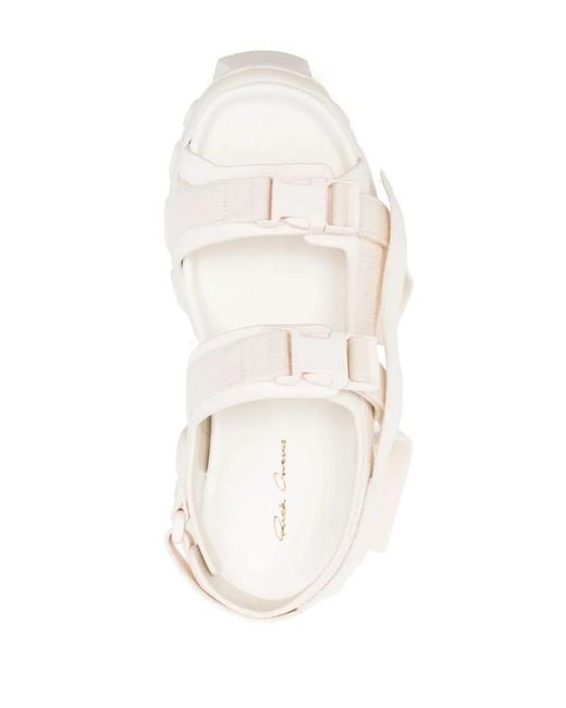 Rick Owens White Tractor Sandals