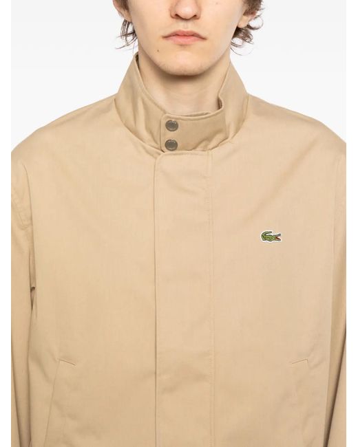 Lacoste Twill Harrington Jack in het Natural voor heren