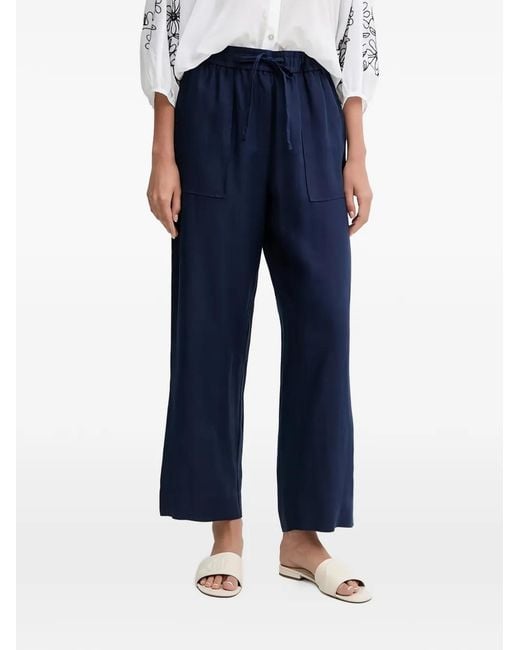 Benetton Blue Drawstring Trousers