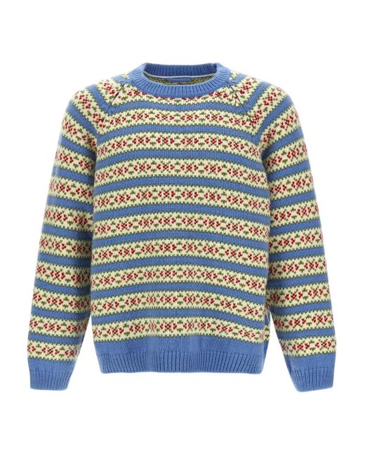 Bode Blue 'Wedgewood' Sweater for men