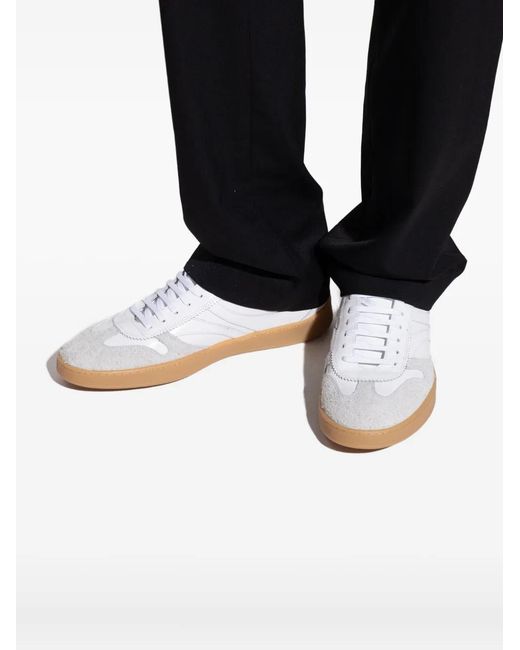 Iceberg White Suede-Panel Sneakers for men