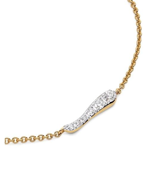 Monica Vinader White Diamond-Embellishment Bracelet
