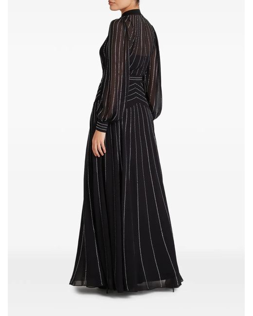Temperley London Black Villanelle Buttoned Embellished Maxi Dress
