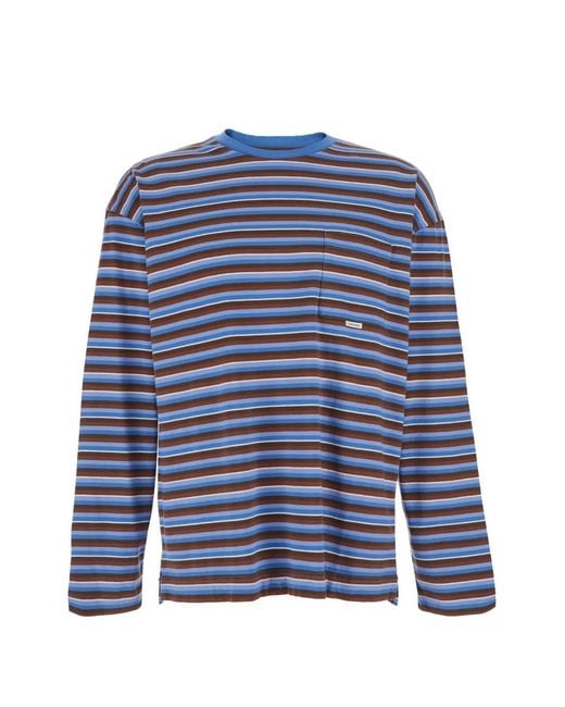 sunflower Blue Striped Pocket T-Shirt for men