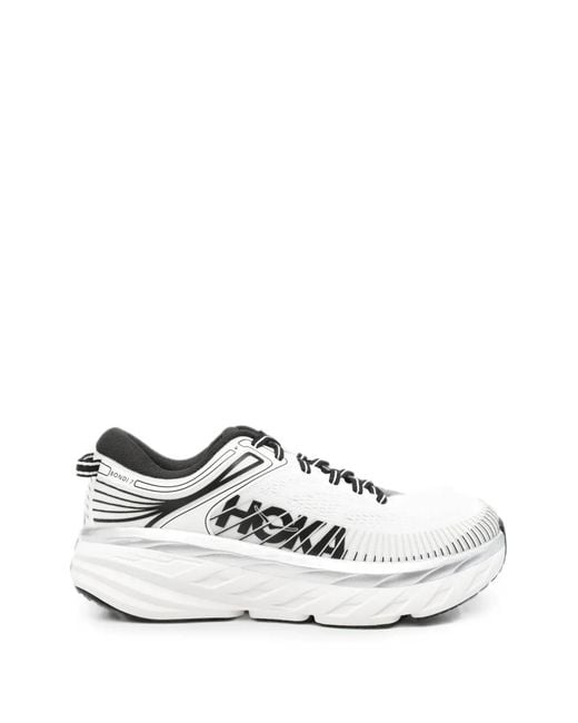 Hoka One One White Bondi Sneakers