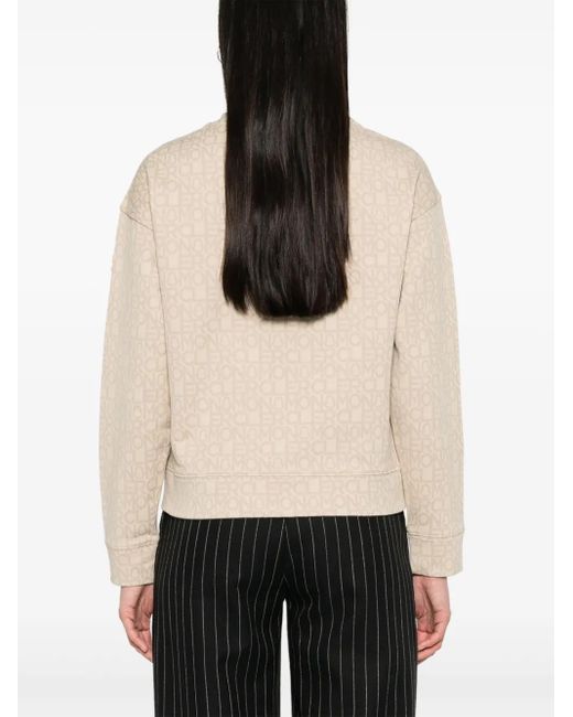 Moncler Natural Monogram-Jacquard Sweatshirt