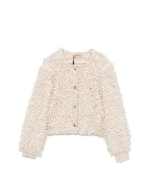 Twinset Natural Long-Sleeves Jacket