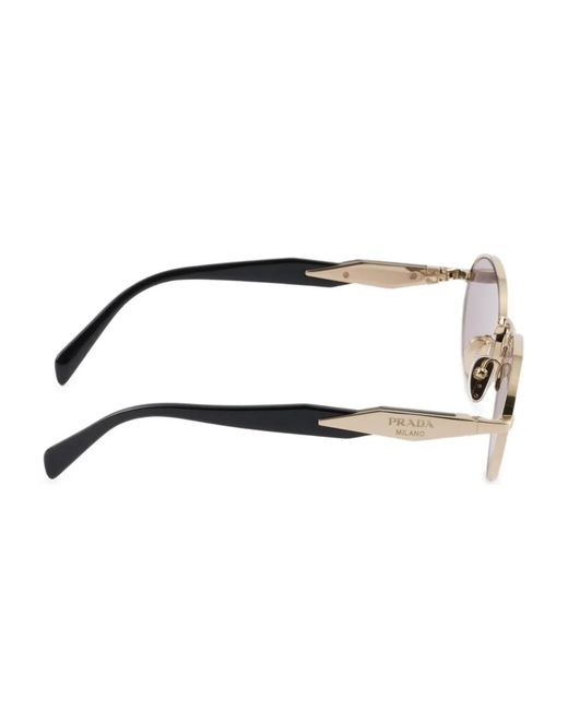 Prada Pink Oval-Frame Sunglasses