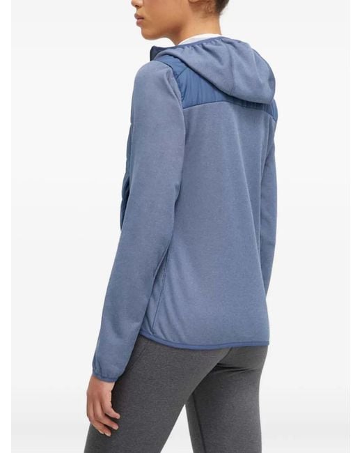 Adidas Blue Quilted Hooded Jacket