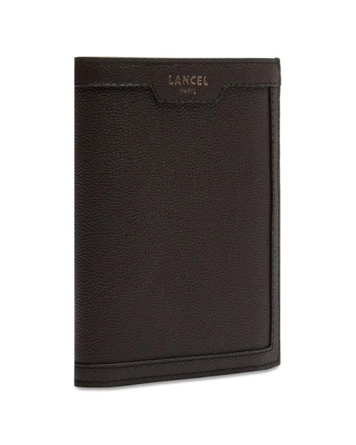 Lancel Black Charlie Leather Wallet for men