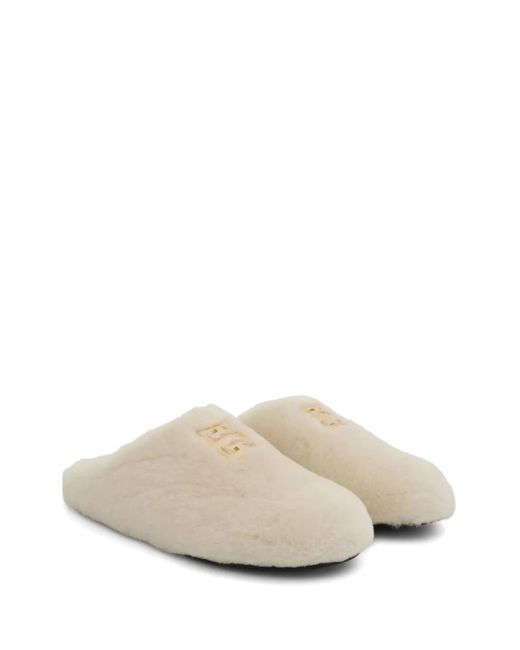 Givenchy White 4G Slippers