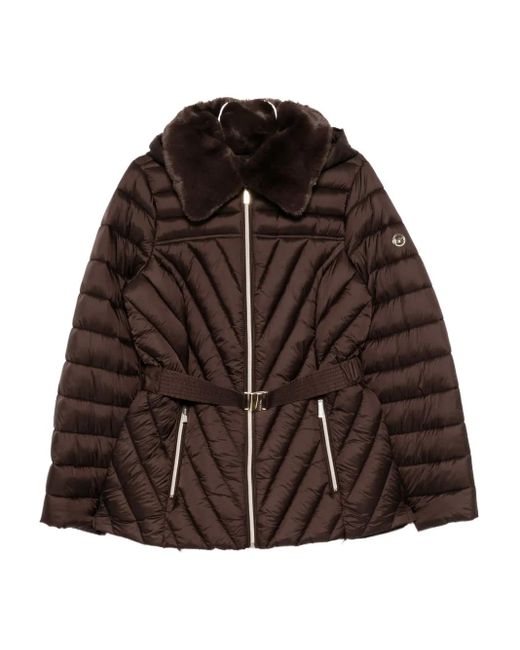 MICHAEL Michael Kors Brown Logo-Plaque Jacket