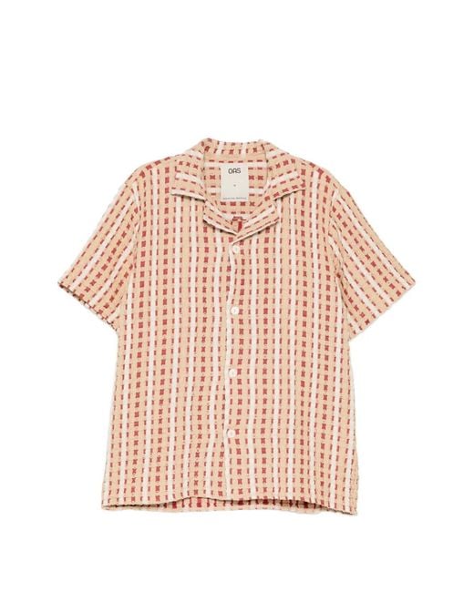 Oas Pink Lano Cuba Shirt for men