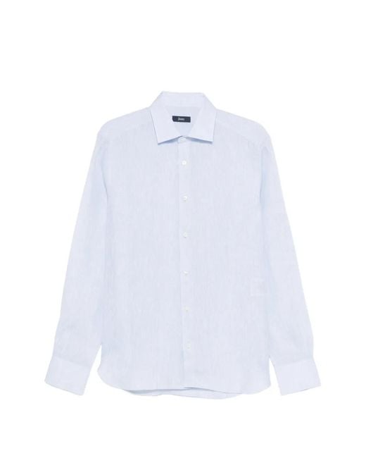 Herno White Buttoned Shirt for men