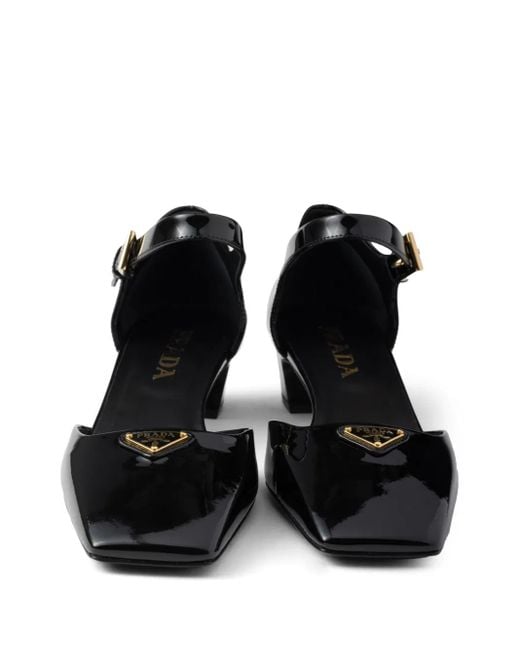 Prada Black Patent Leather Pumps