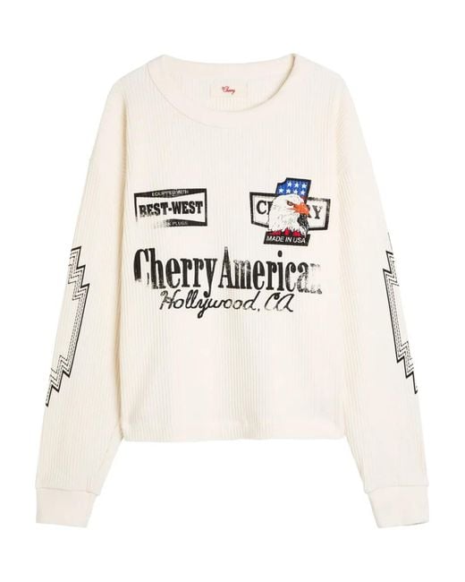 CHERRY LA White Eagle-Graphic Sweatshirt for men