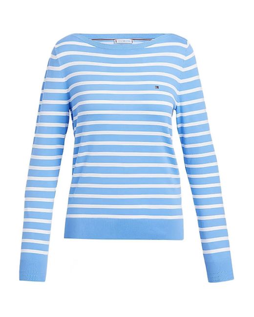 Maglione A Righe di Tommy Hilfiger in Blue