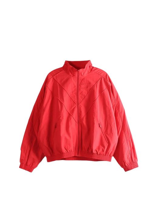 Willy Chavarria Red Bad Boy Zip-Up Jacket for men