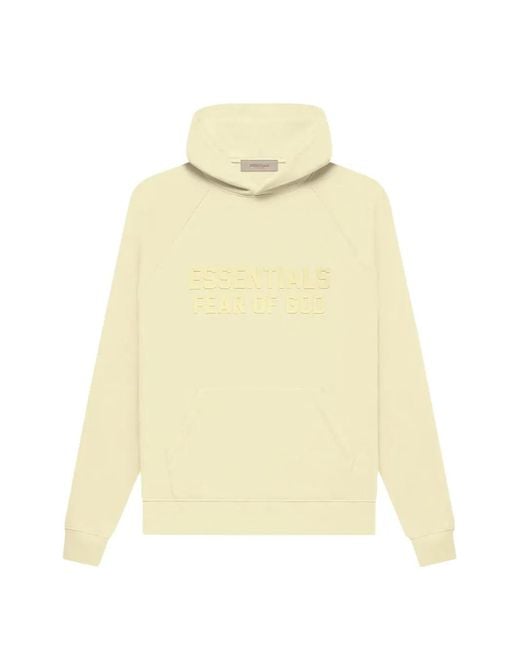 Fear Of God Yellow Embossed-Logo Hoodie for men