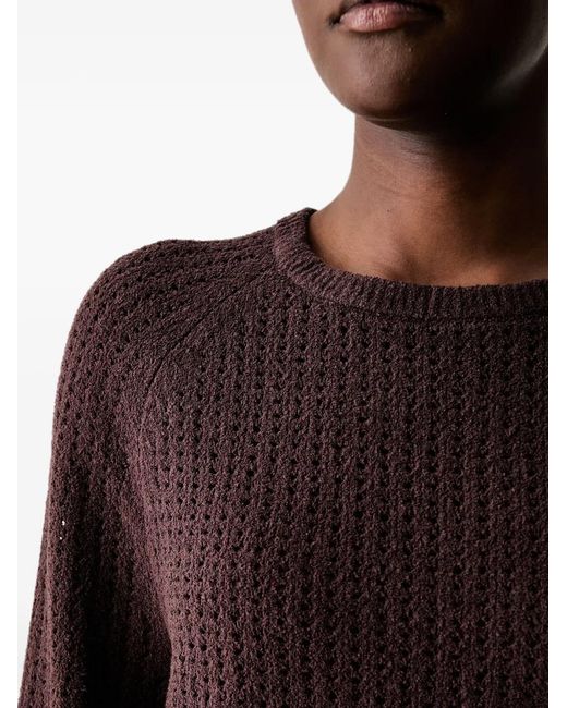 Marc O' Polo Black Waffle-Knit Raglan-Sleeve Sweater