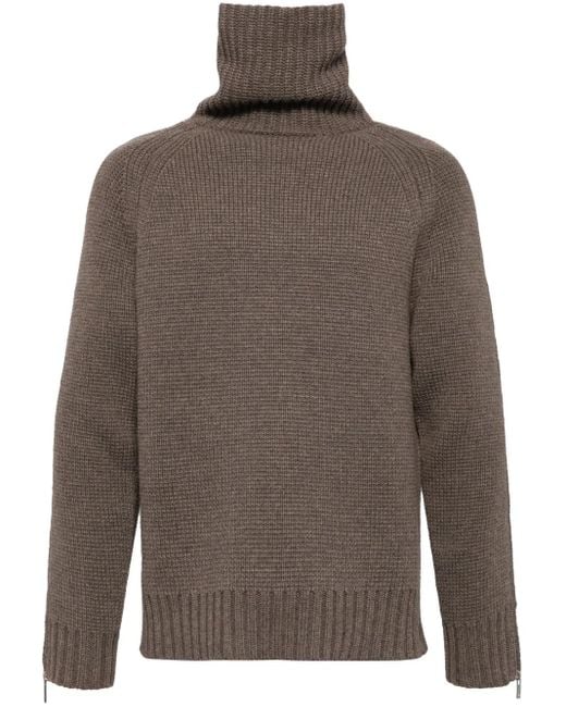 Helmut Lang Brown Suitcase Turtleneck Jumper for men