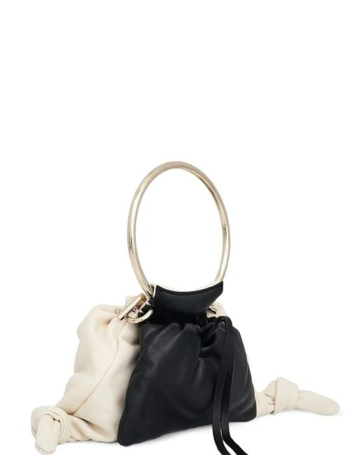 Chloé White Arlene Ouch Knotted Shoulder Bag