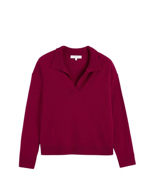 Chinti & Parker Collared Long-Sleeve Sweater