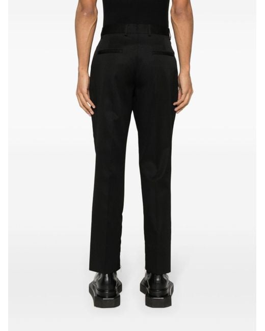 Off-White c/o Virgil Abloh Black Logo-embroidered Slim-fit Trousers for men