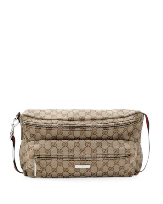 Gucci Gray Medium Tag Gg Supreme Messenger Bag for men