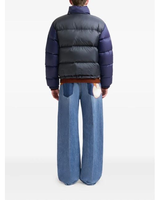 Piumino Bicolore di Marni in Blue da Uomo