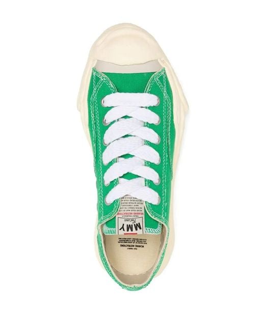 Maison Mihara Yasuhiro Green Low-Top Canvas Sneakers