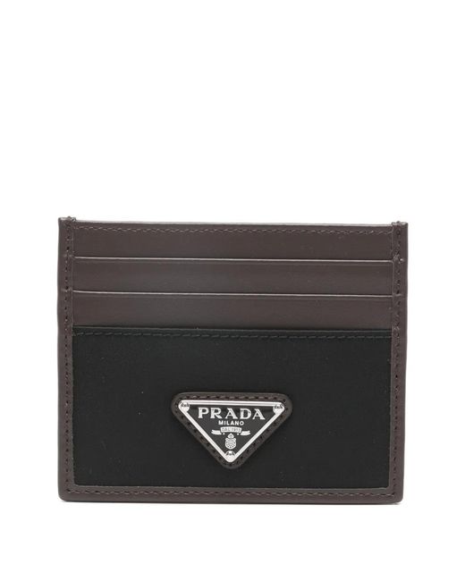 Prada Black Speedrock Card Holder for men