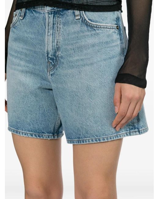 Rag & Bone Blue Kaia Denim Shorts
