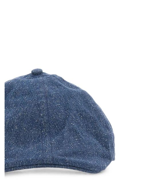Mc2 Saint Barth Blue Arthur Denim-Effect Cap for men