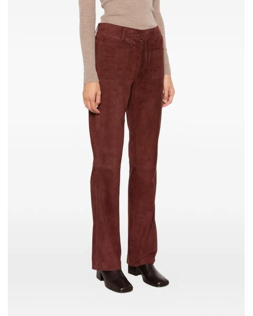 Ba&sh Suede Flared Trousers