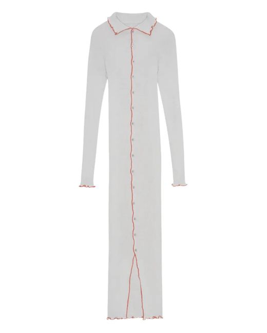 OperaSPORT White Èlèanor Organic-Cotton Midi Dress