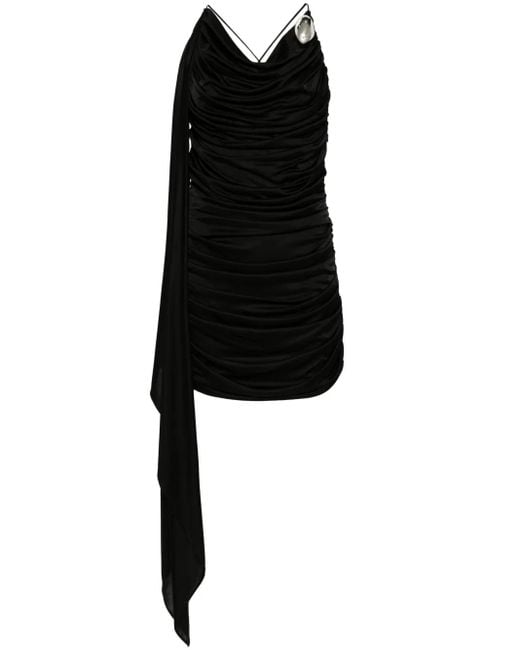 GIUSEPPE DI MORABITO Black Minikleid Mit Brosche