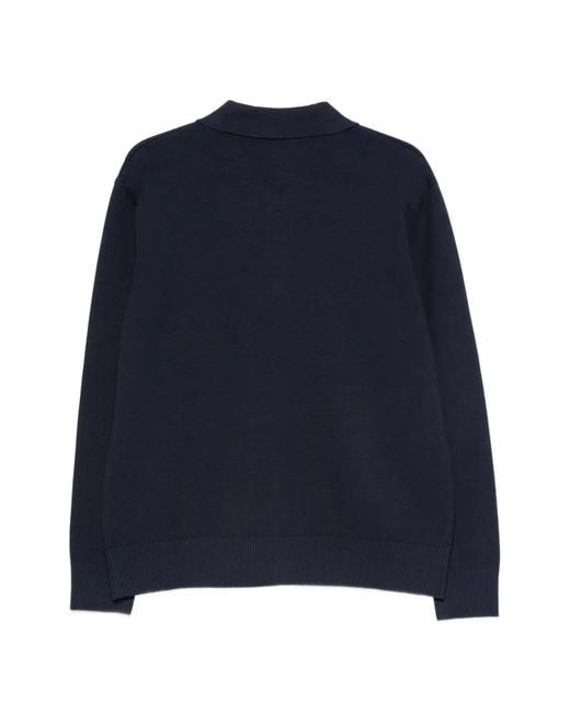 AROVESCIO Blue Buttoned Cardigan for men